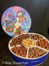 Holiday Tins - 7-Way- with Assorted Nuts